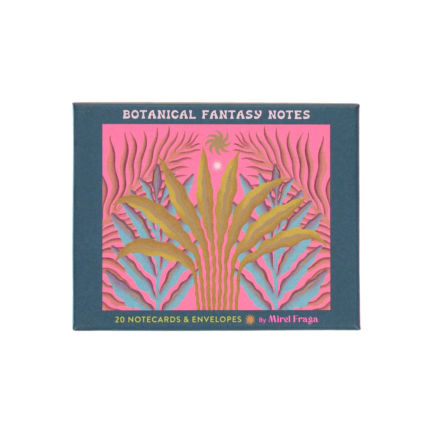 Botanical Fantasy Notes notatkort 20 stk blomster