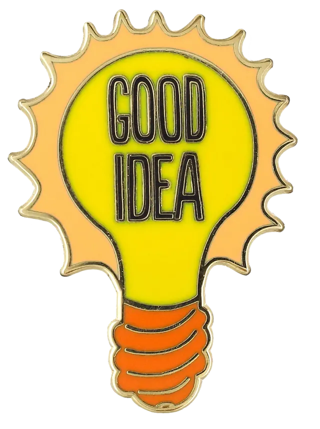 Peter Pauper Press Lightbulb Enamel Pin jakkemerke gaveeske