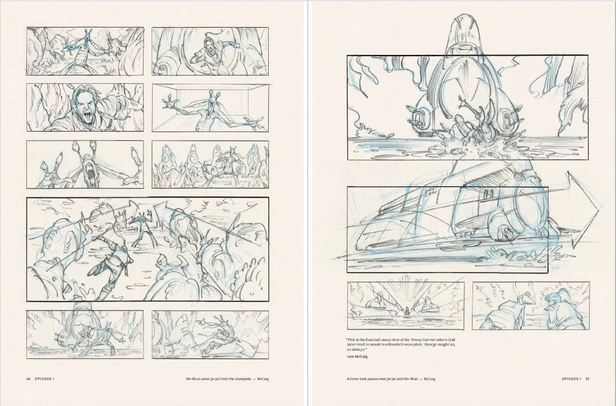 Abrams and Chronicle Star Wars Storyboards innbundet bok