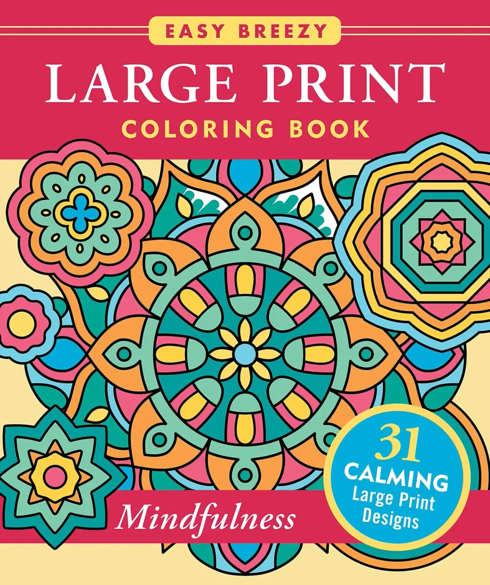 Peter Pauper Press Mindfulness fargeleggingsbok large print