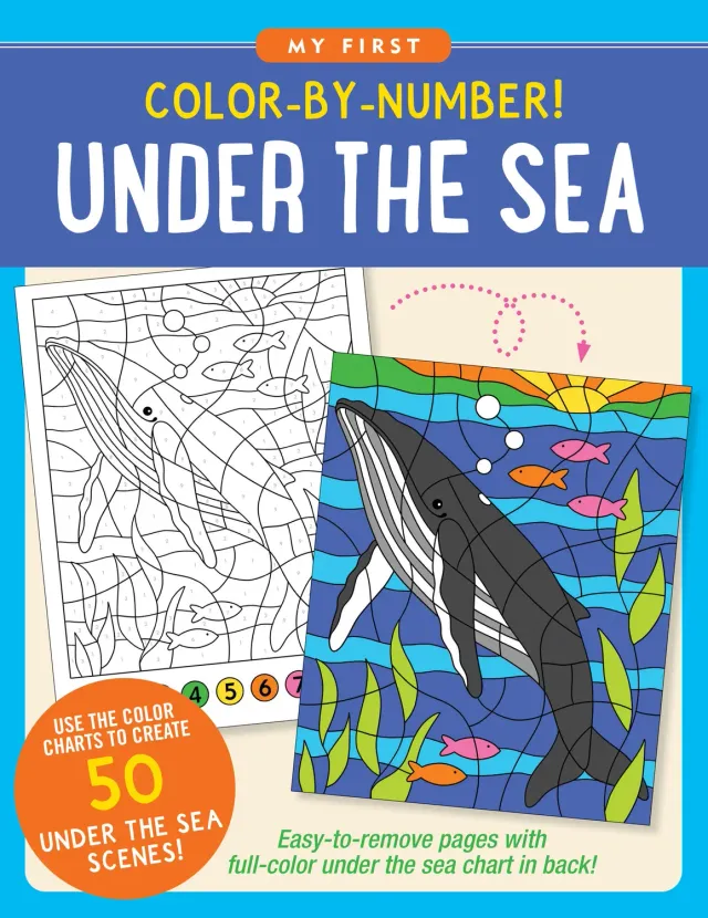 Peter Pauper Press My First Color-By-Number Under The Sea fargebok hav