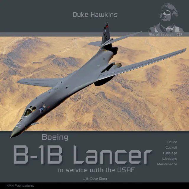 Duke Hawkins Boeing B-1B Lancer bok bombeflybilder