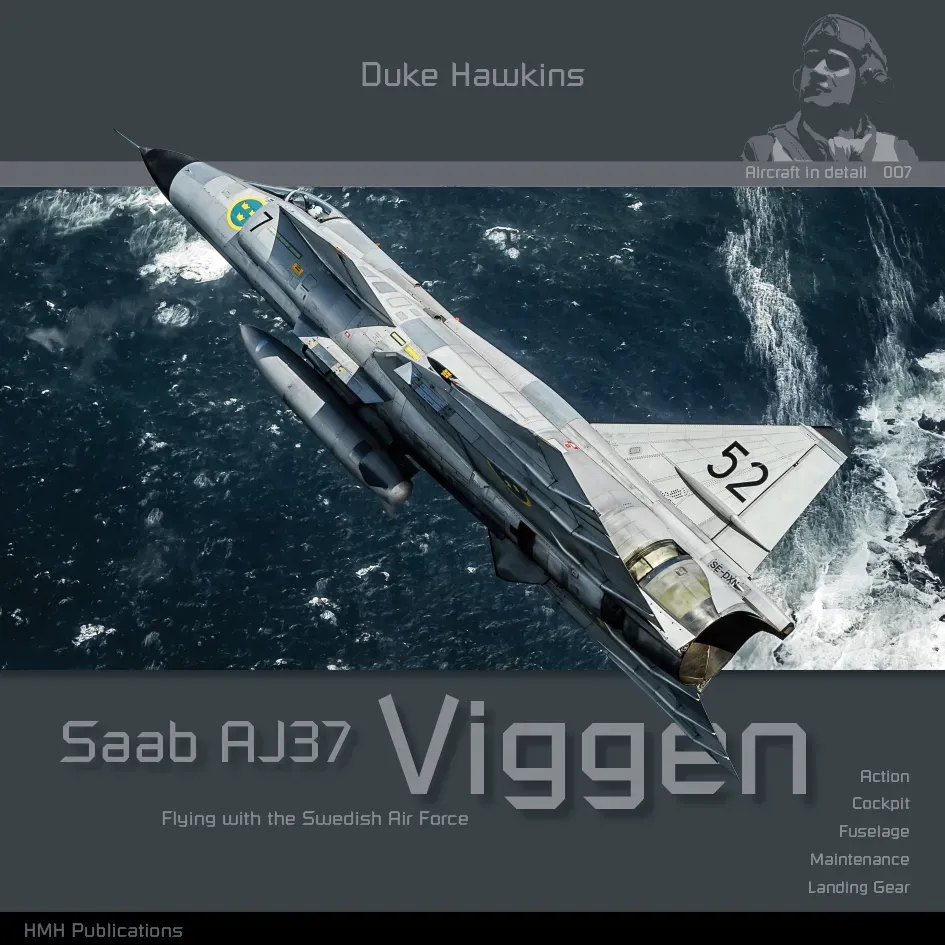 Duke Hawkins Saab AJ37 Viggen bok 84 sider dobbeltdelta