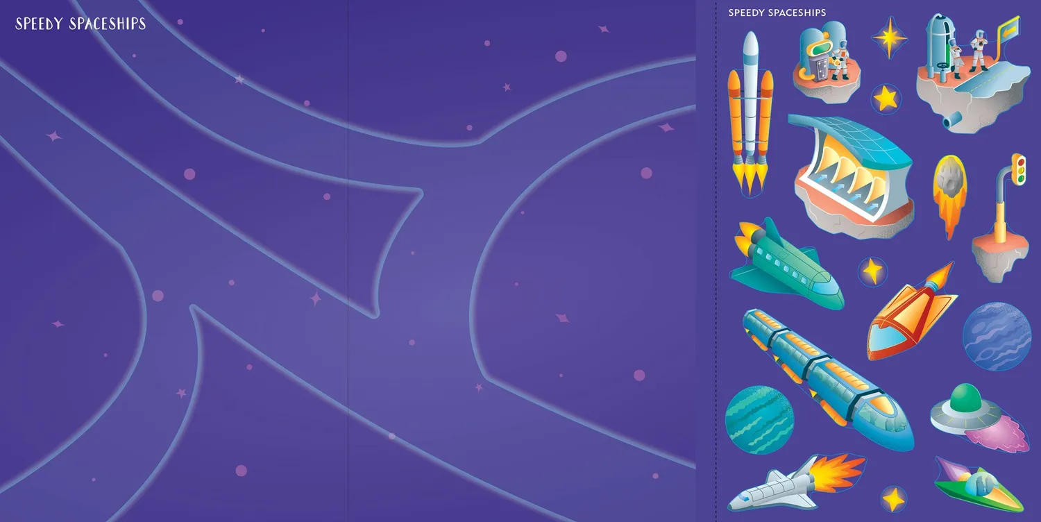 Peter Pauper Press Sticker Scenes Outer Space klistremerkebok