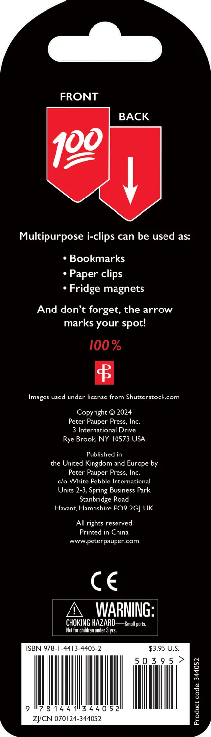 Peter Pauper Press i-Clips 100% bokmerke magnetisk 8 stk