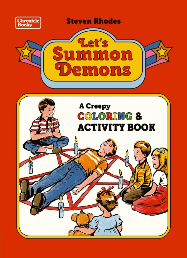 Steven Rhodes Let's Summon Demons fargeleggingsbok retro