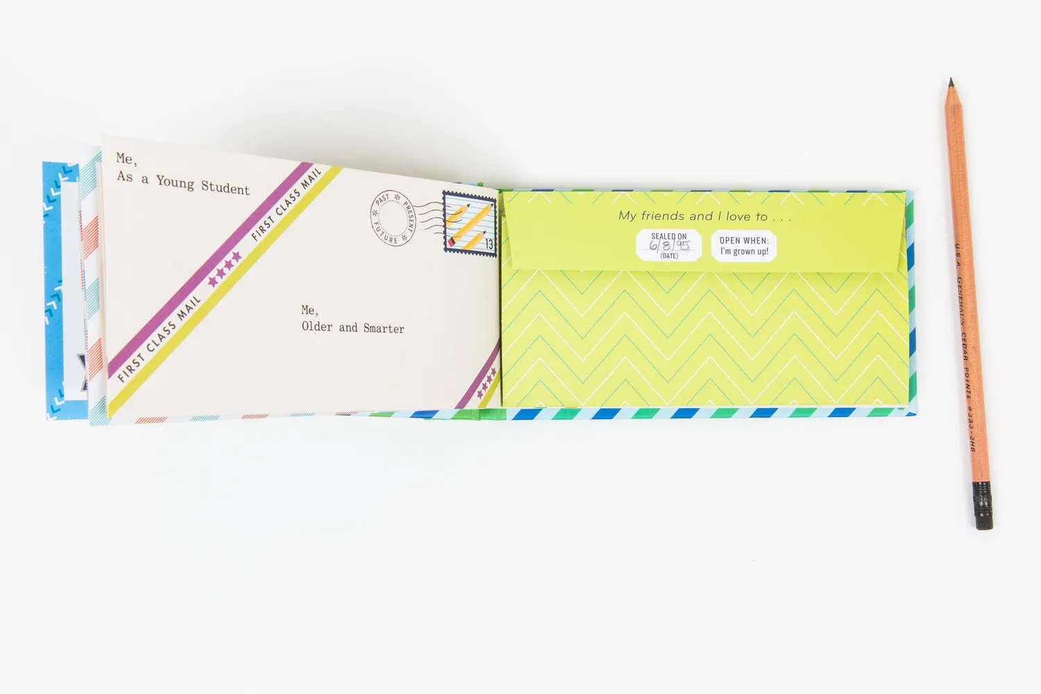 Chronicle Letters to Me When I Grow Up skrivesett 12 brev
