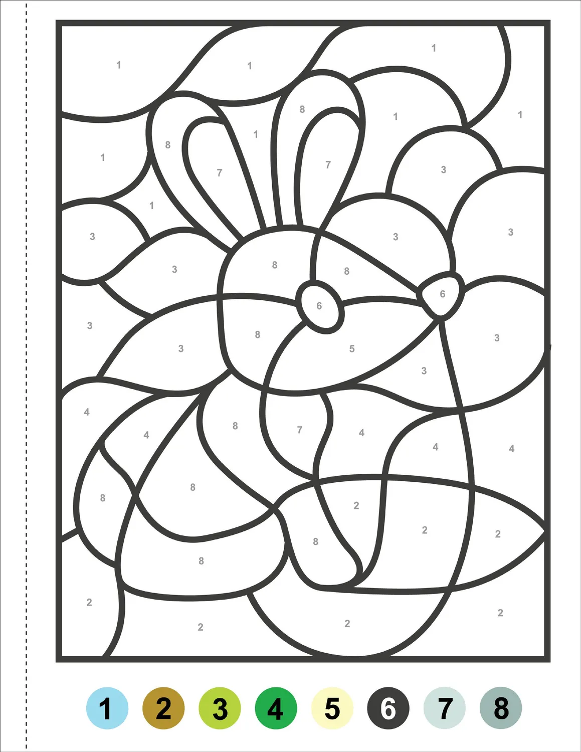 Peter Pauper Press My First Color-by-Number Animals fargeleggingsbok 4 år+