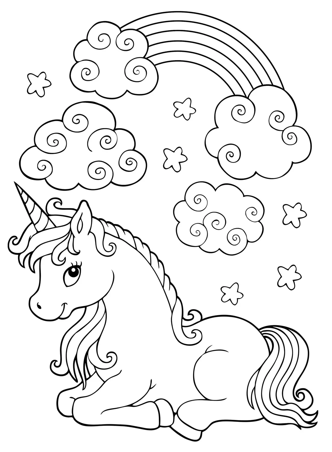 Peter Pauper Press Unicorns fargeleggingsbok 35 motiv