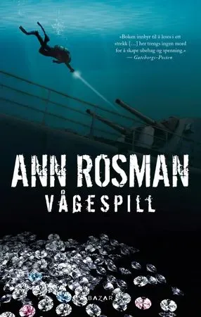 Bokia Vågespill innbundet pent brukt krim