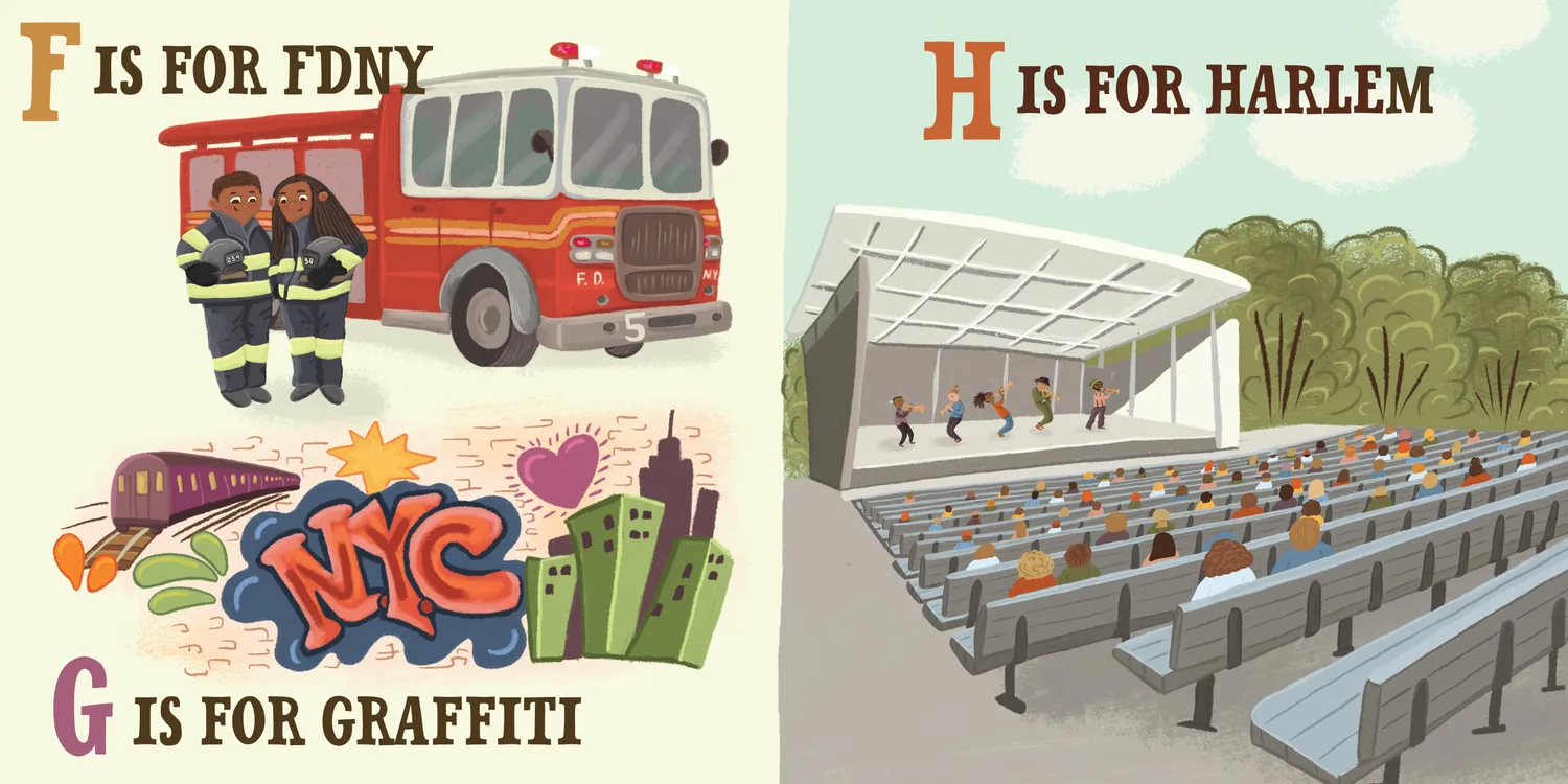 Familius N Is for New York City pappbok abc-bok