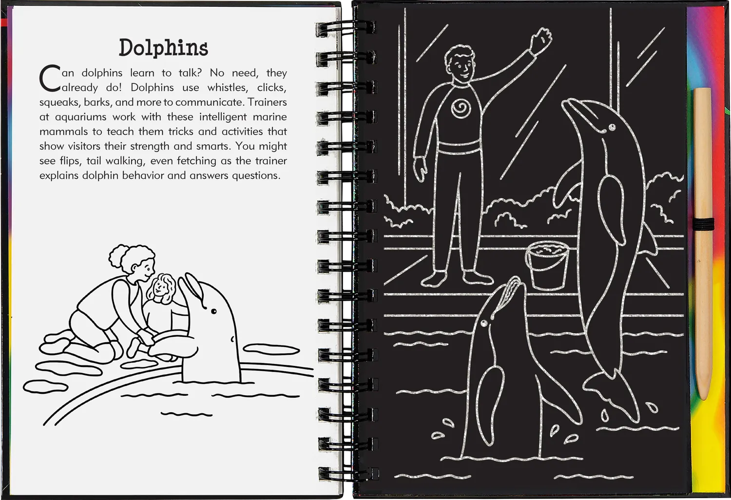 Peter Pauper Press Aquarium Scratch and Sketch skrapebok barn