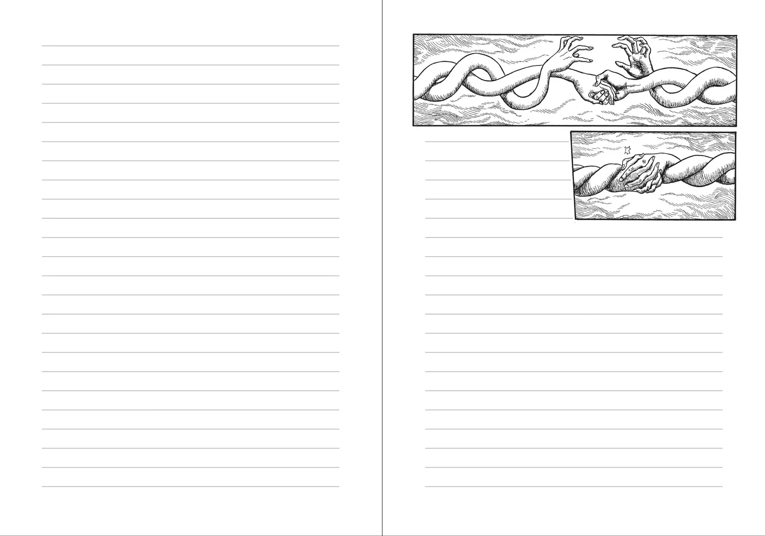 Junji Ito Uzumaki journal notatbok illustrert