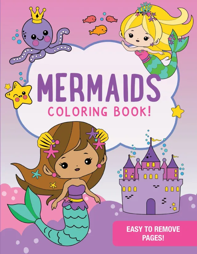 Peter Pauper Press Mermaids fargeleggingsbok 35 motiver