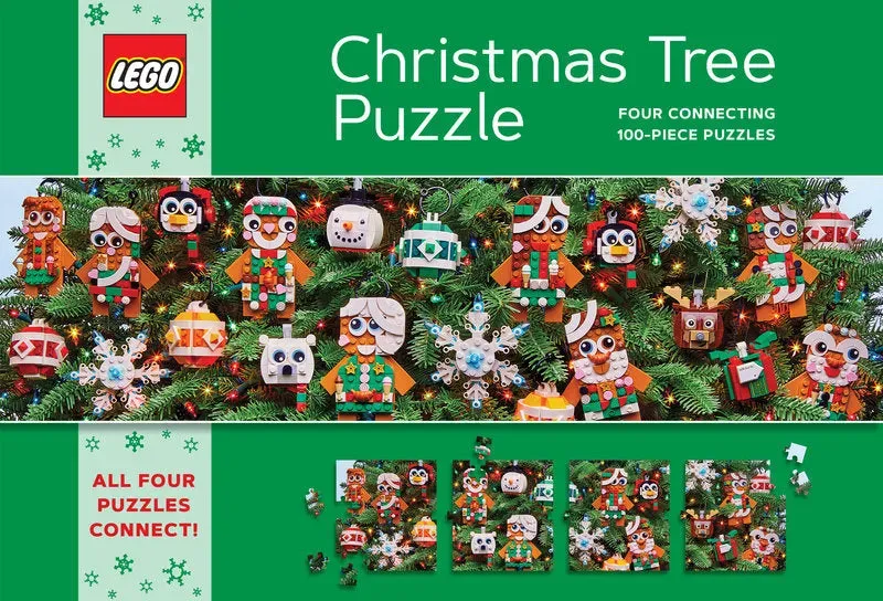 Chronicle Books LEGO Christmas Tree puslespill 4x100 brikker