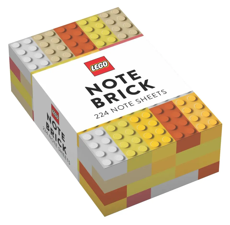 LEGO Note Brick notatblokk gul-oransje 224 ark