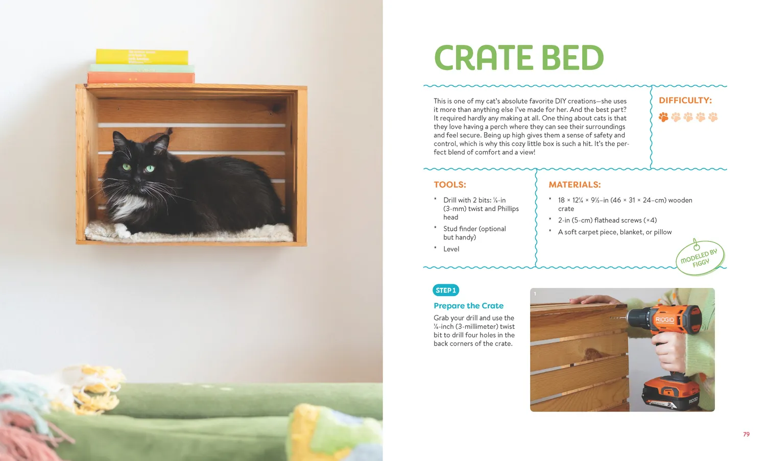 Abrams Crafting for Your Cat innbundet hobbybok katt