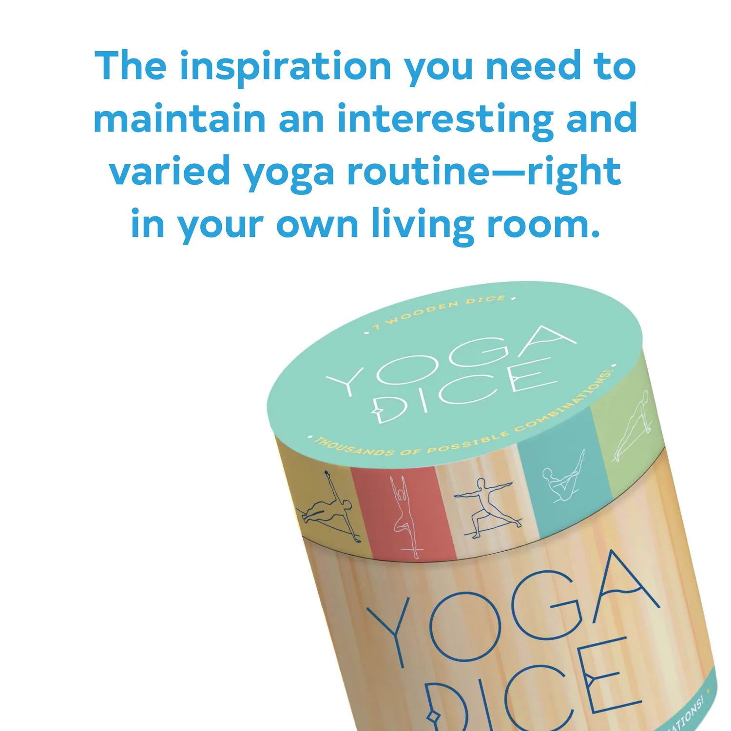 Chronicle Books Yoga Dice spill treterninger 7 stk chakra