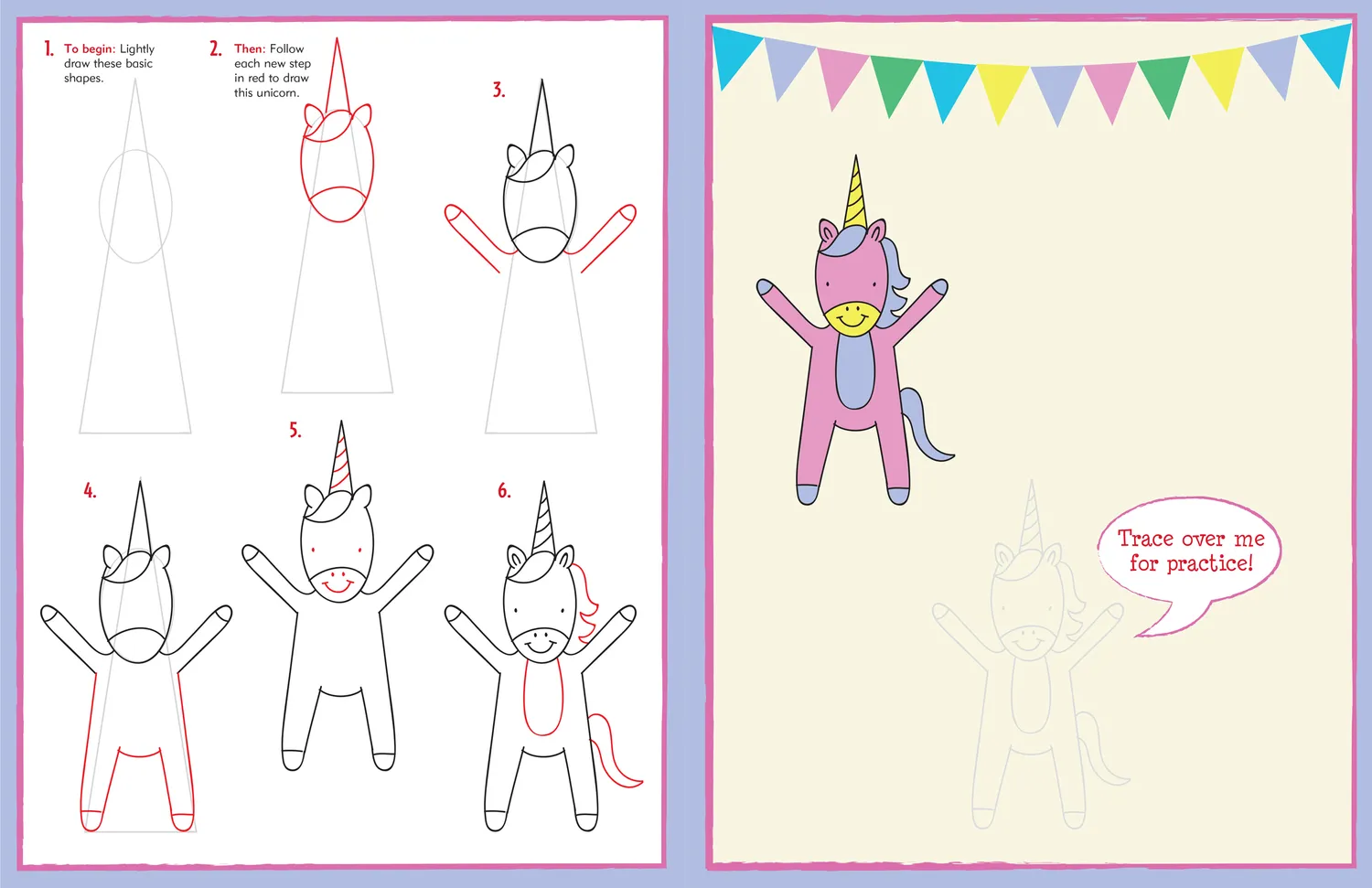 Peter Pauper Press Learn to Draw Unicorns Mermaids tegnebok barn magisk