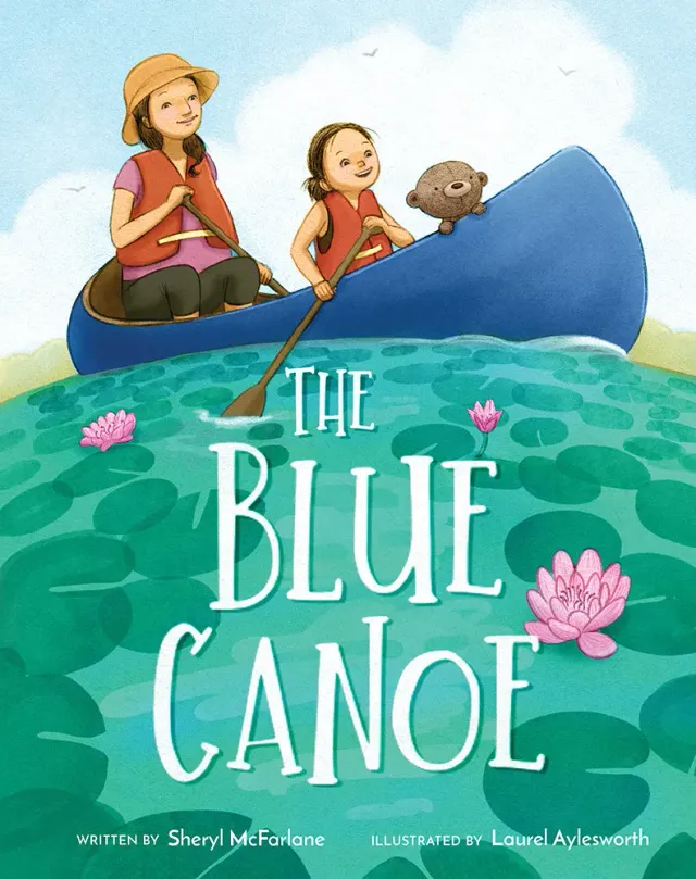 Sheryl McFarlane The Blue Canoe bildebok innbundet søsken