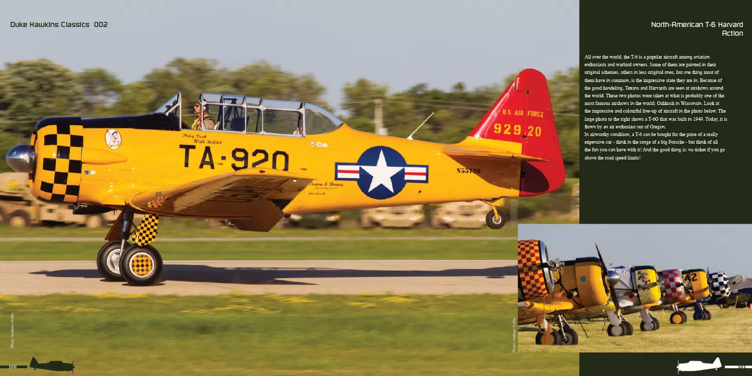 Duke Hawkins T-6 Harvard Texan bok 116 sider