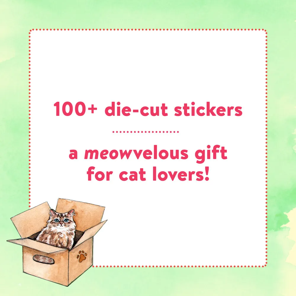Abrams and Chronicle The Cat's Meow klistremerkebok 100+ katter