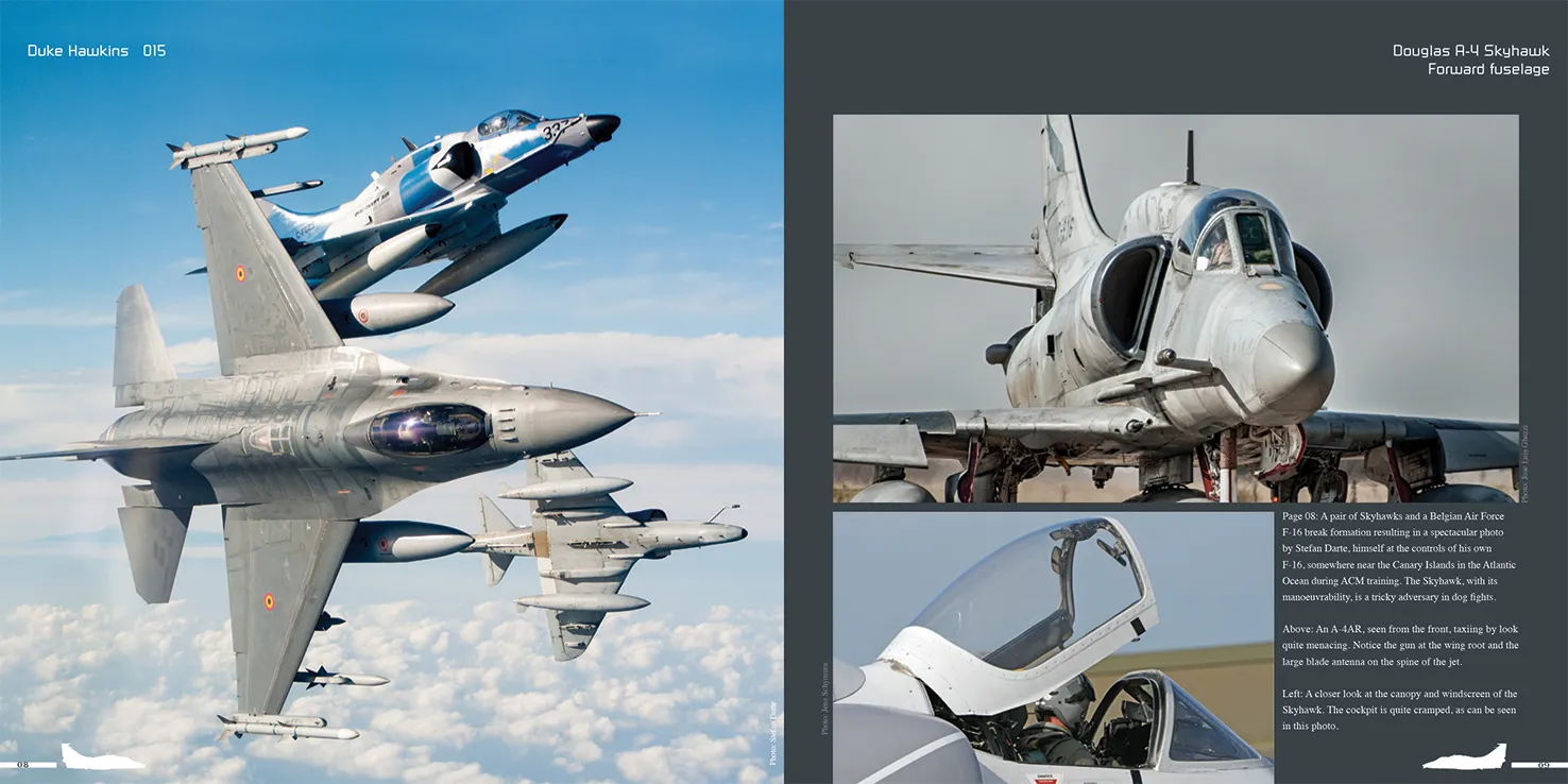 Duke Hawkins Douglas A-4 M/N/AR Skyhawk bok detaljfoto