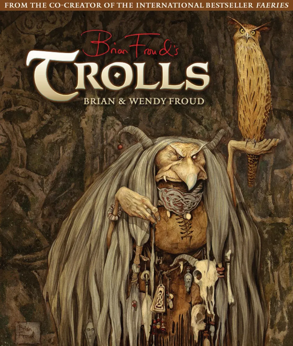 Abrams Trolls Paintings and Portraits innbundet fantasybok