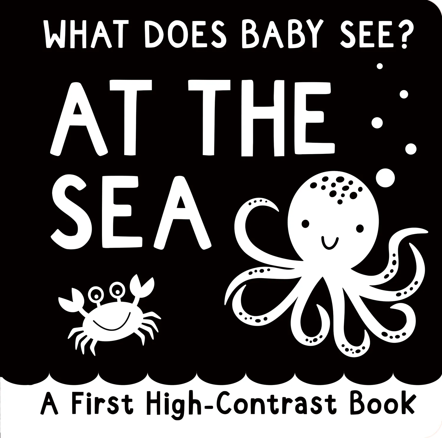 Peter Pauper Press What Does Baby See? At The Sea pappbok høykontrast