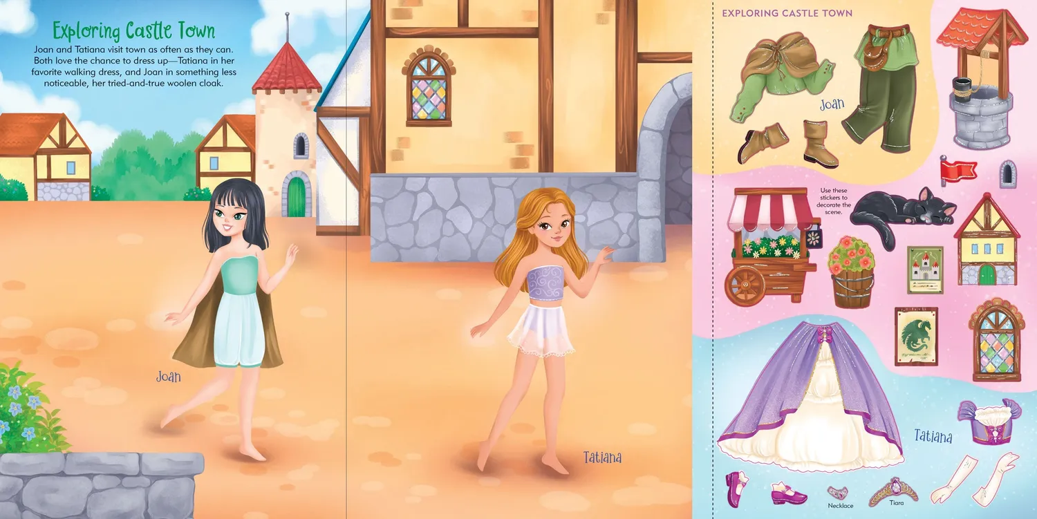 Peter Pauper Press Princesses klistremerkebok 45 sider folie