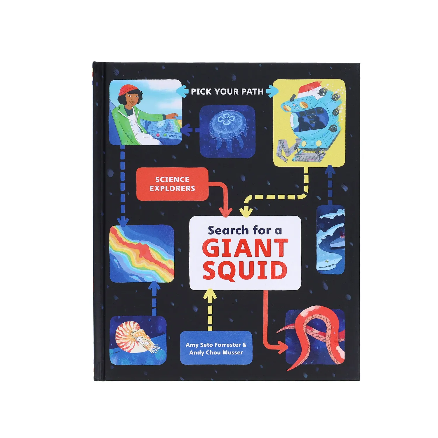 Pick Your Path Search Giant Squid innbundet 6–9 år
