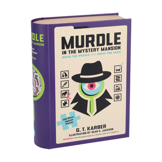 Murdle Mystery Mansion 500-Piece Jigsaw puslespill logikk labyrint
