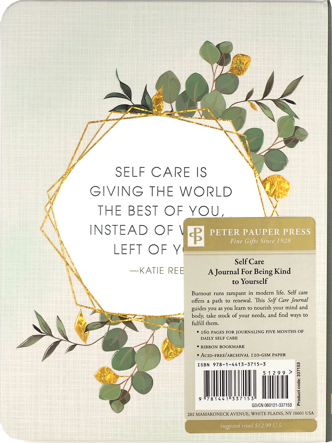 Peter Pauper Press Self Care journal innbundet egenomsorg