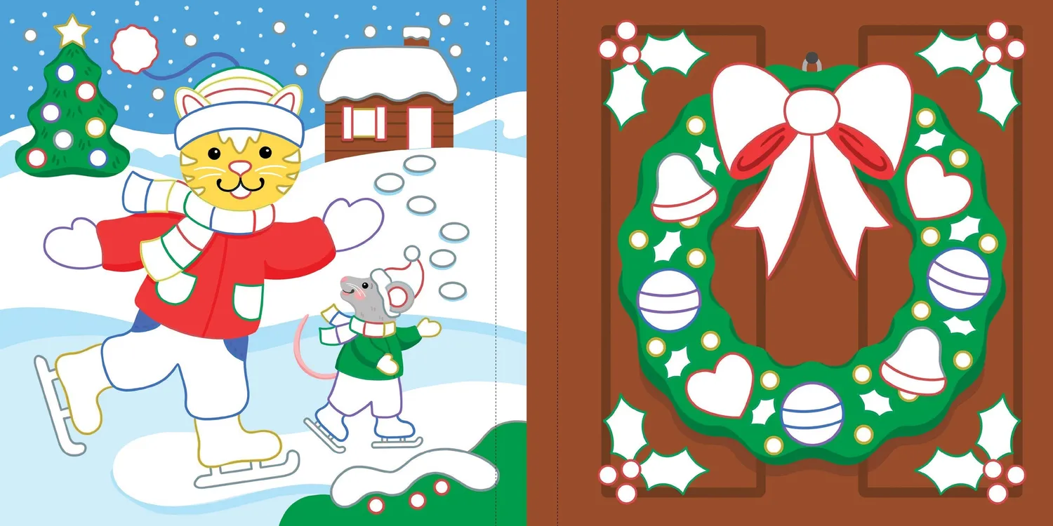 Peter Pauper Press Color-by-Foil Christmas foliebok jul