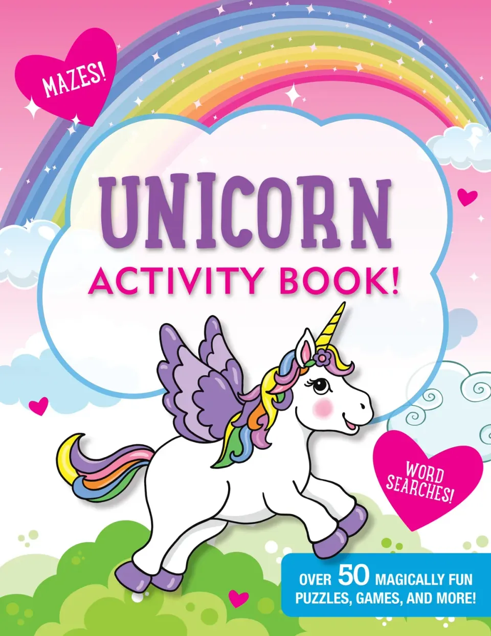 Peter Pauper Press Unicorn aktivitetsbok for barn