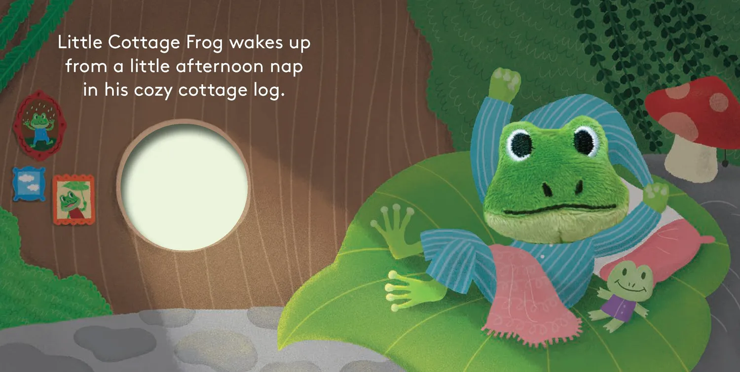 Abrams Little Cottage Frog pekebok fingerdukke baby