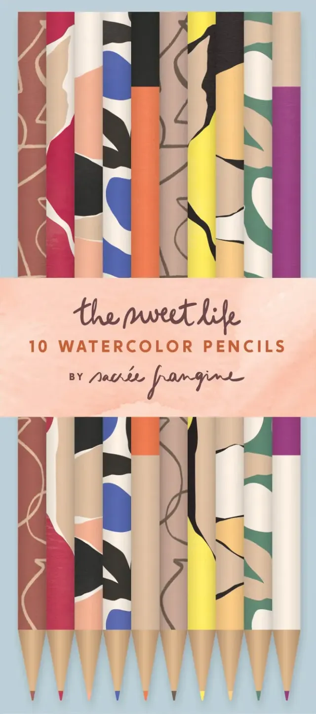 Abrams Sweet Life Watercolor Pencils akvarellblyanter 10 stk