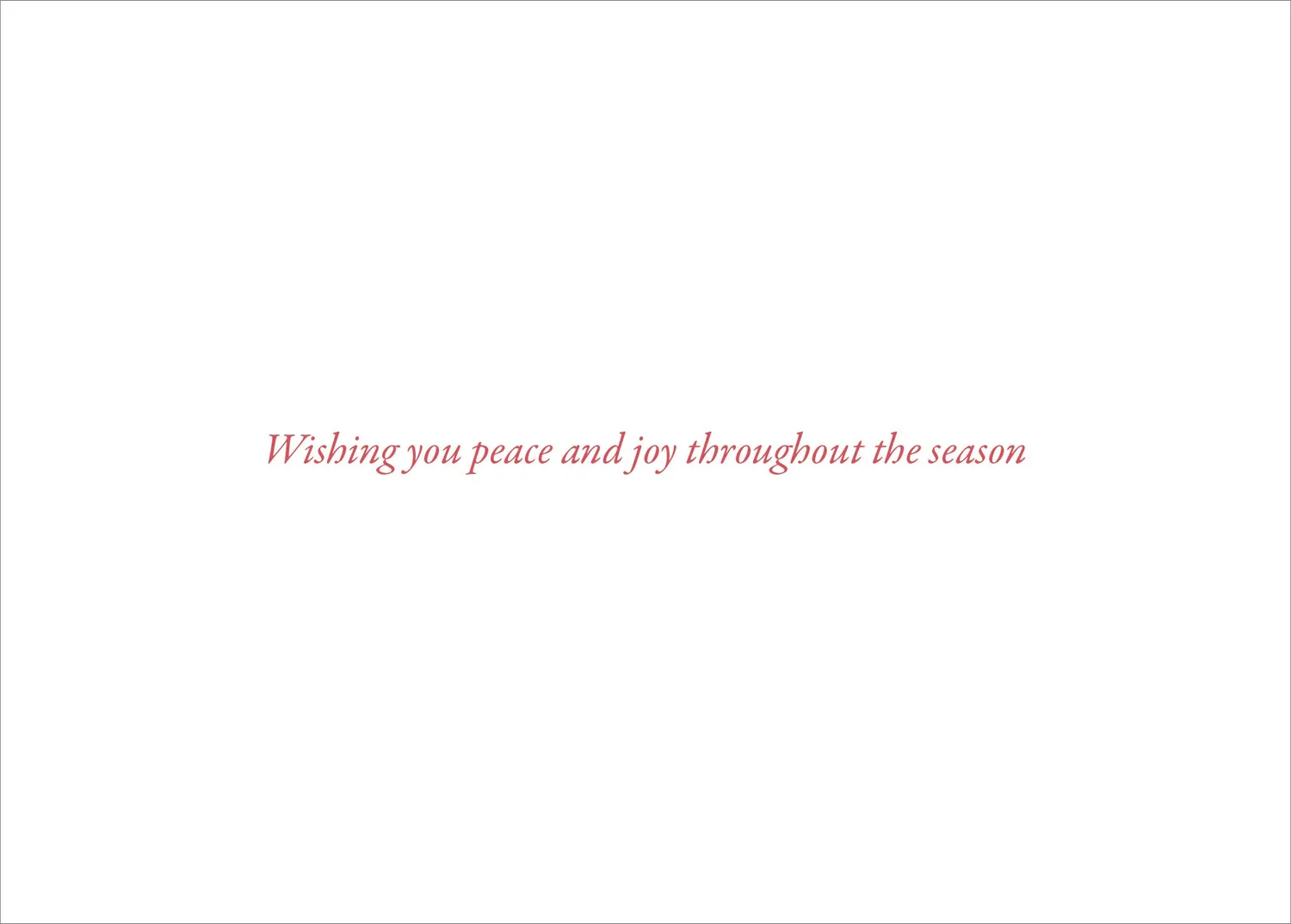 Peter Pauper Press Wreath of Peace julekort 20 stk rød gullfolie