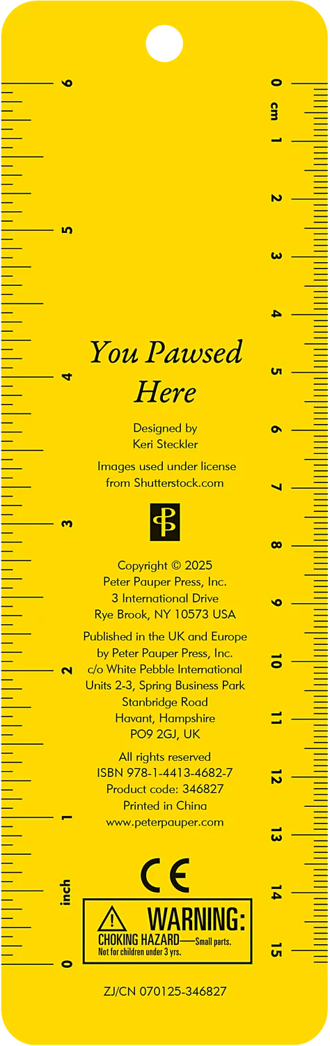 Peter Pauper Press You Pawsed Here bokmerke poter