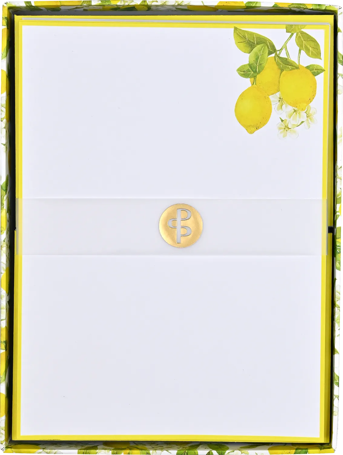 Peter Pauper Press Amalfi Lemons brevpapir eske 30 ark