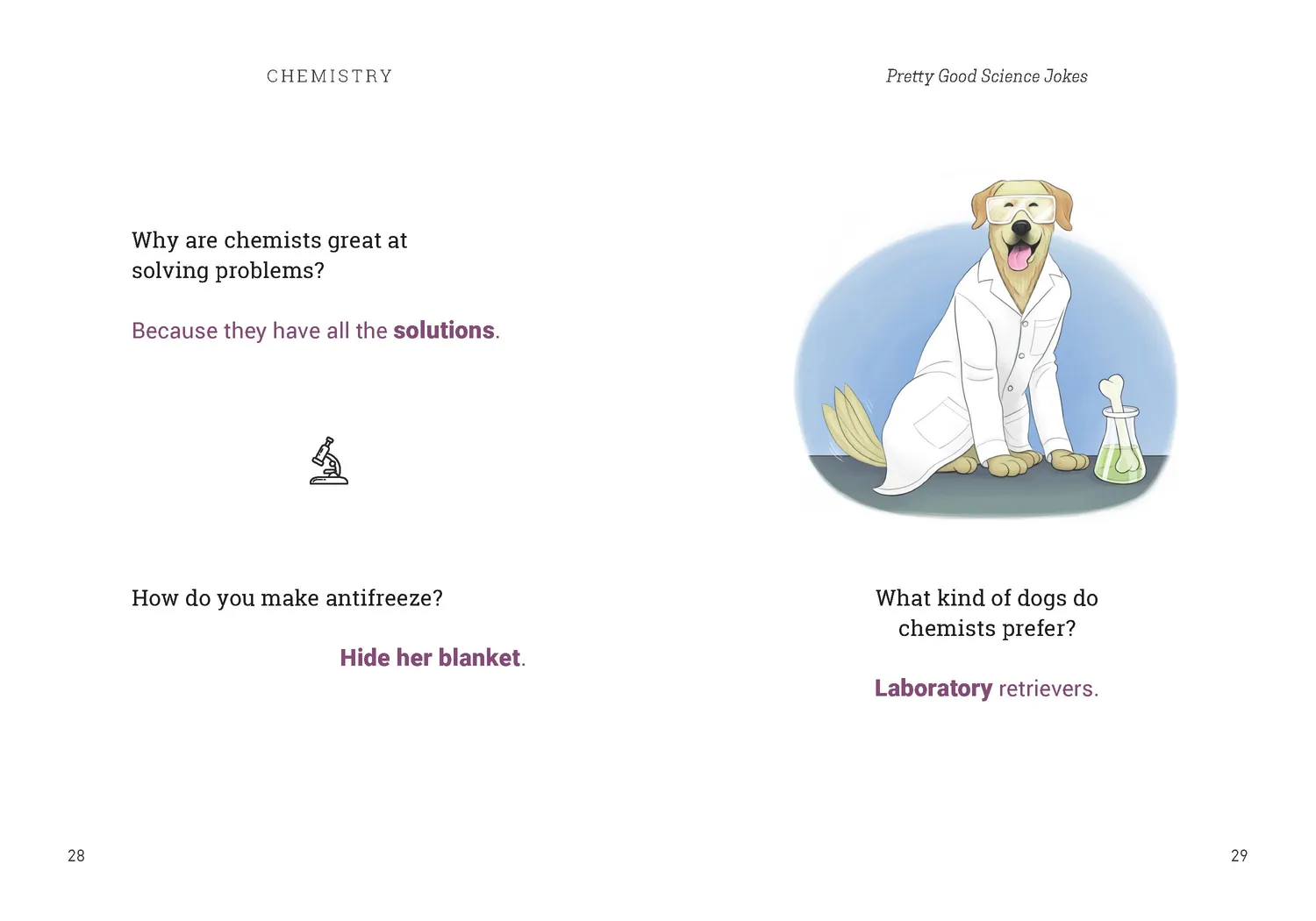 Chronicle Books Pretty Good Science Jokes innbundet humor