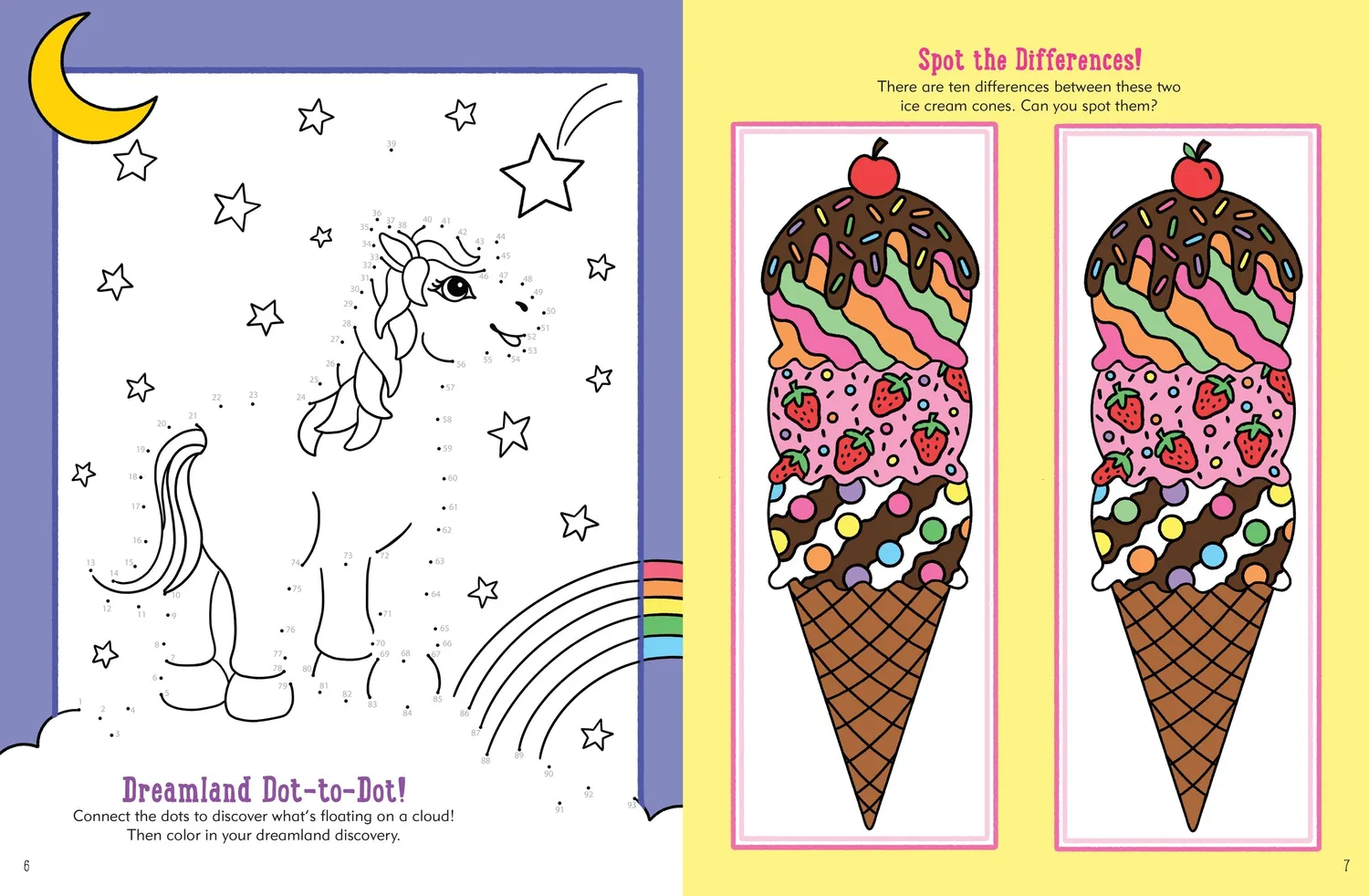 Peter Pauper Press Unicorn aktivitetsbok for barn