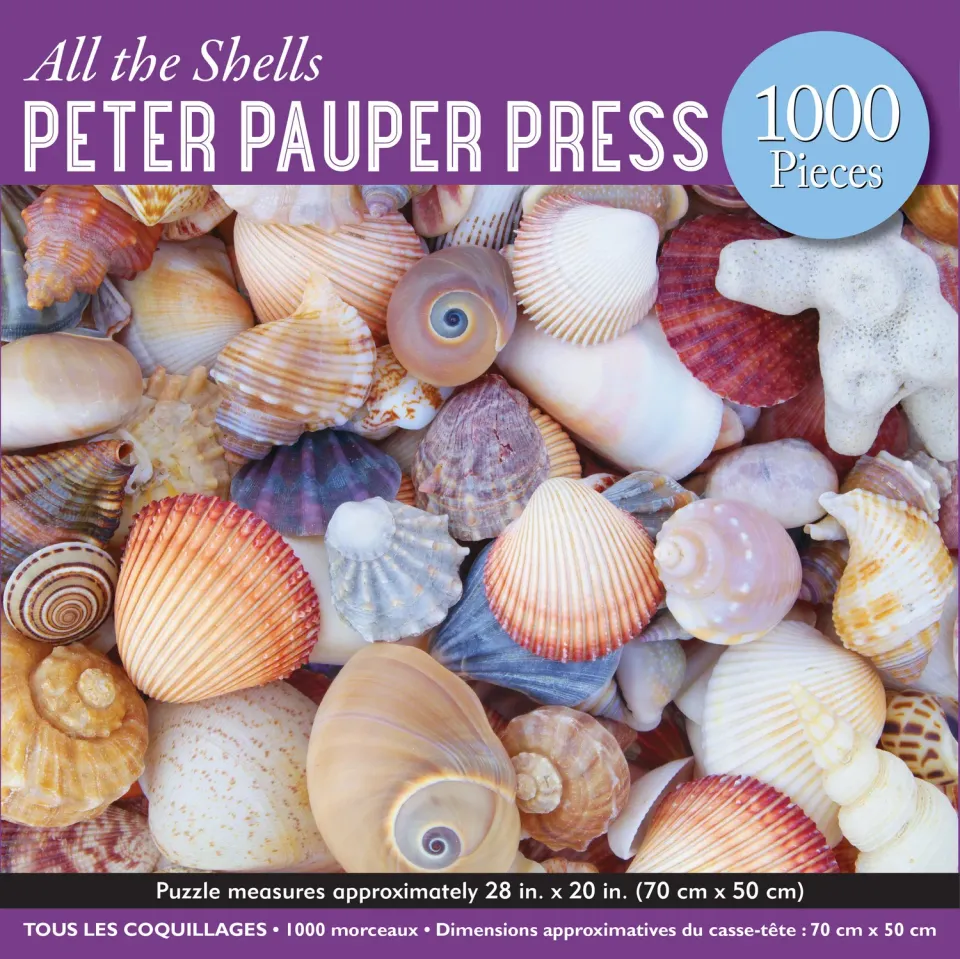 Peter Pauper Press All the Shells puslespill 1000 brikker skjell