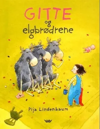 Bokia Gitte og elgbrødrene billedbok innbundet