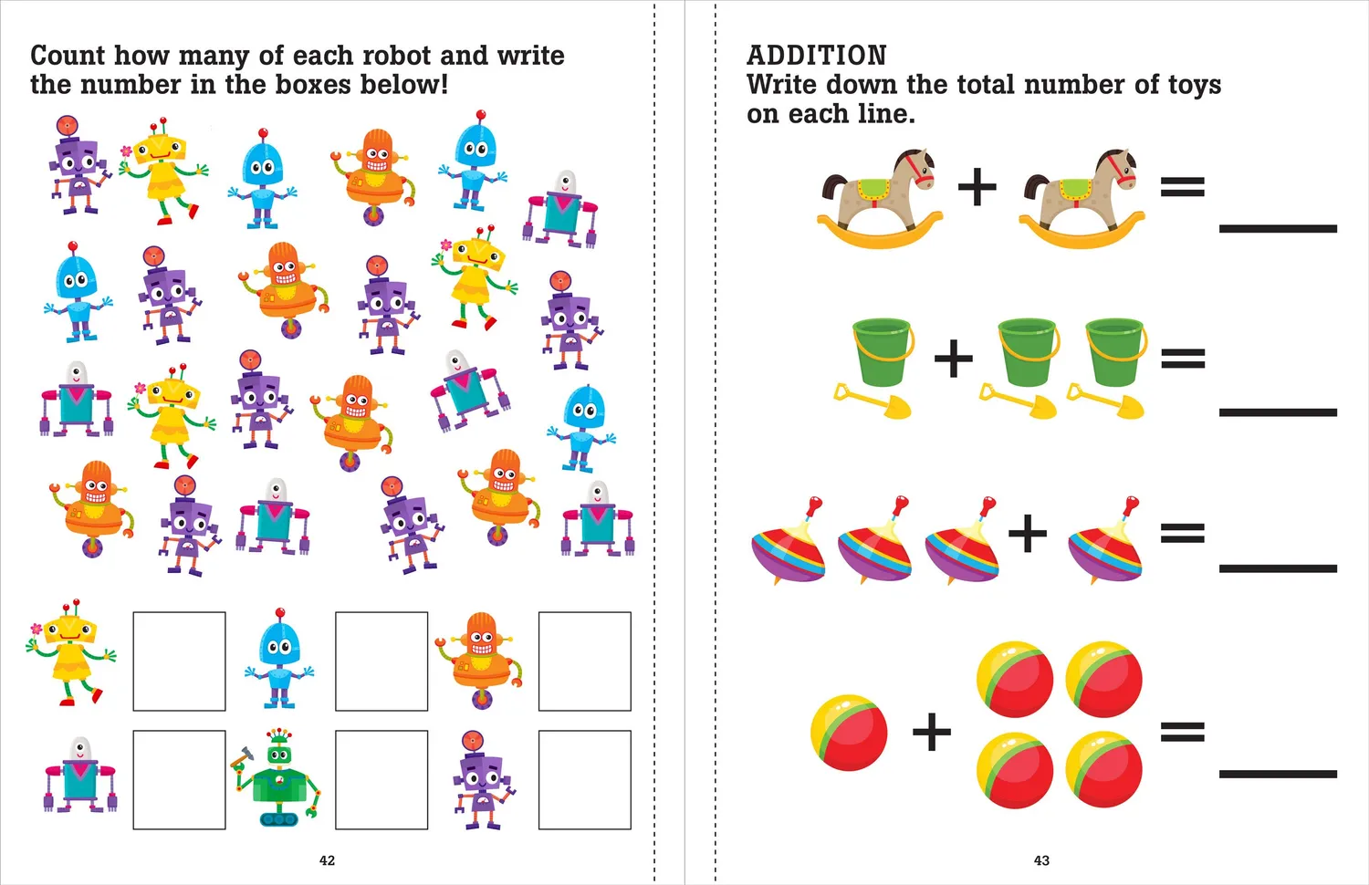 Peter Pauper Press Preschool Math arbeidsbok tall 1-10 pocket