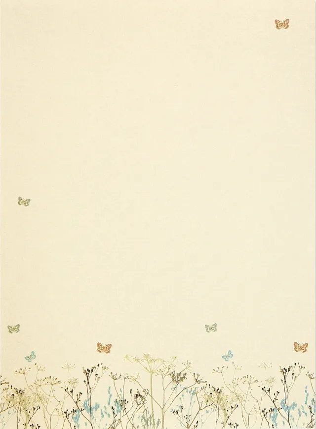 Peter Pauper Press Butterflies brevpapir 30 ark med konvolutter