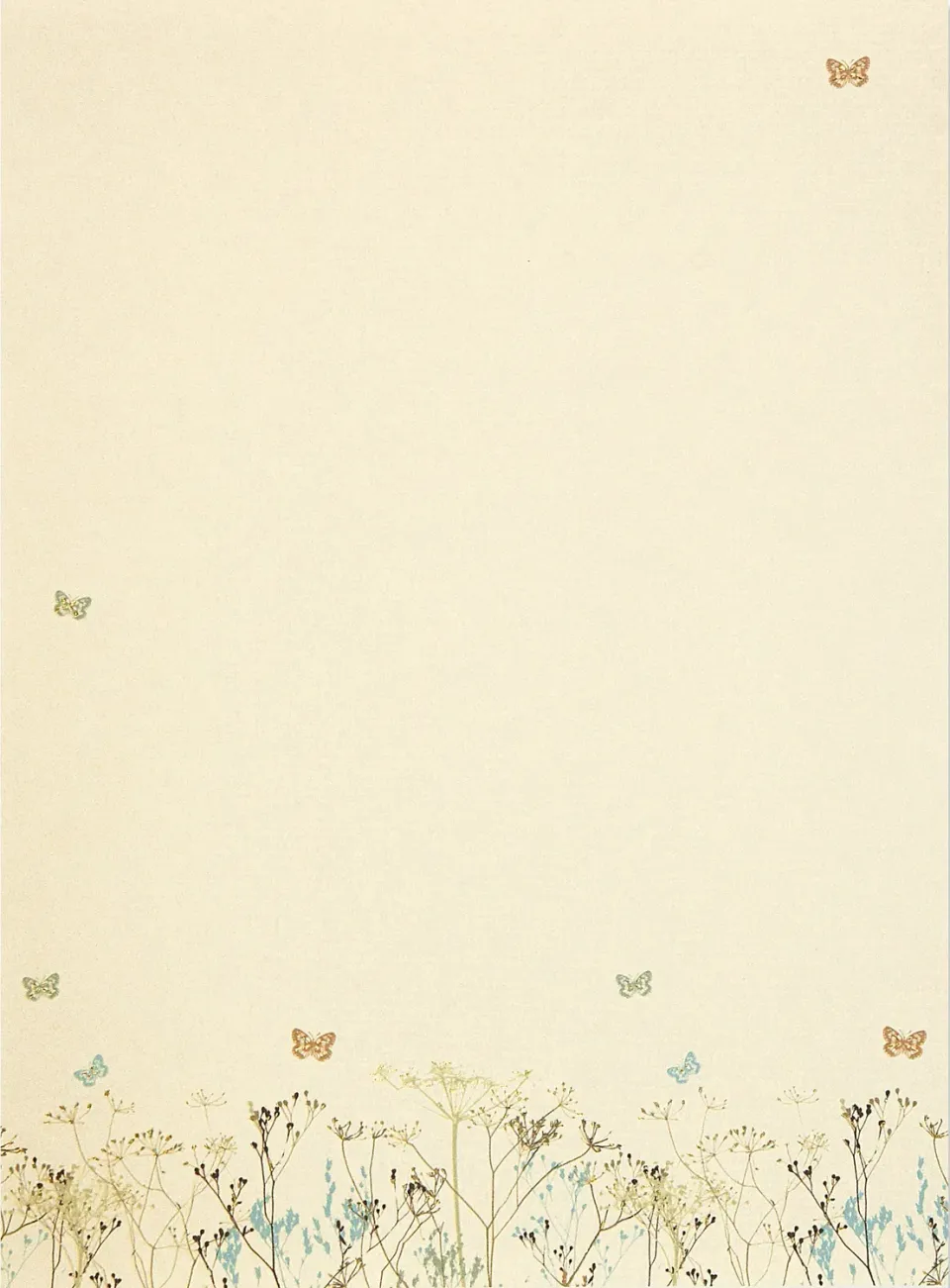 Peter Pauper Press Butterflies brevpapir 30 ark med konvolutter