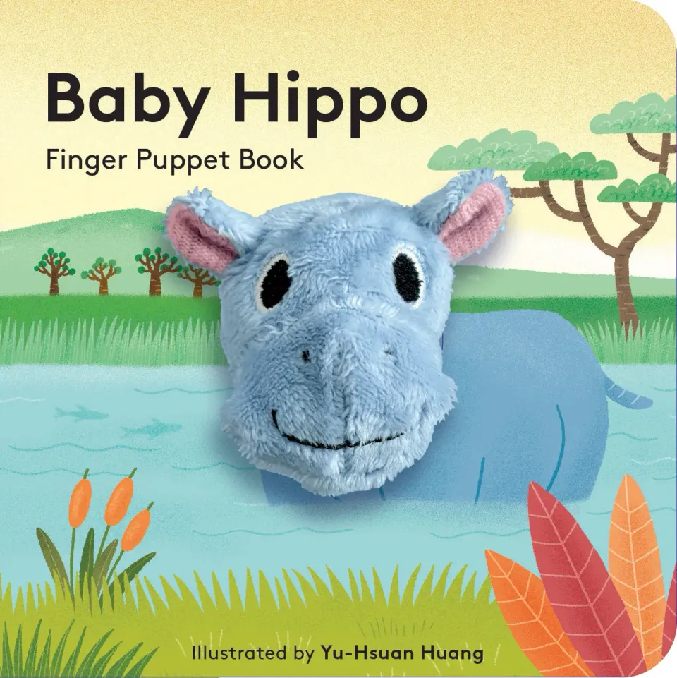Chronicle Baby Hippo fingerdukkebok plysj baby