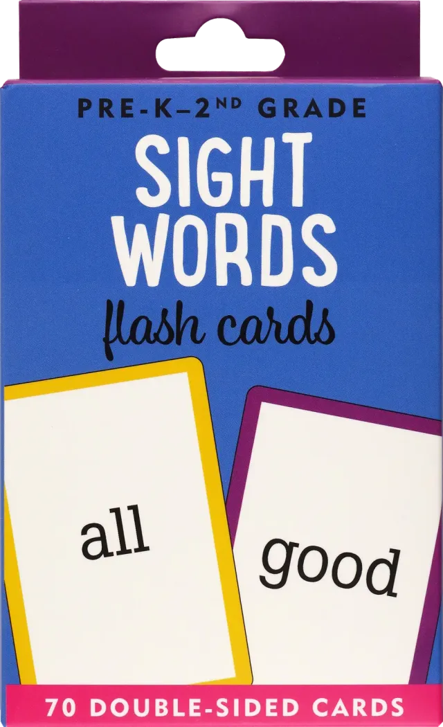 Peter Pauper Press Sight Words læringskort 70 kort engelsk