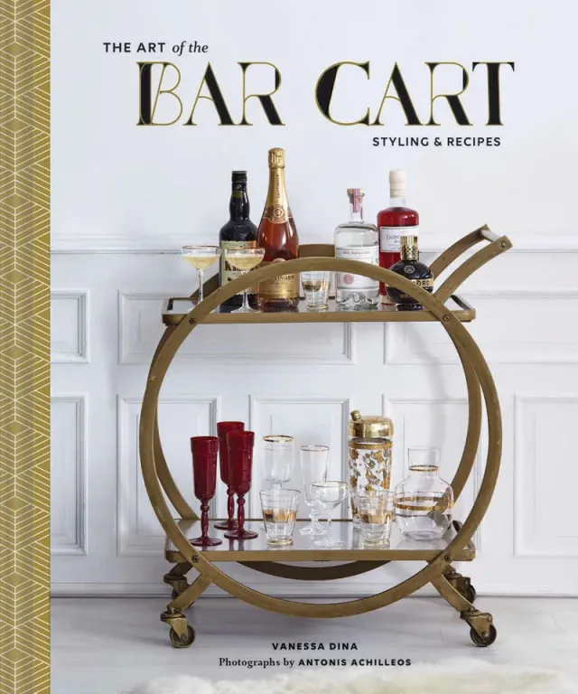 Chronicle Art of the Bar Cart innbundet bok drinker